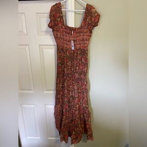 Free People maxi floral dress